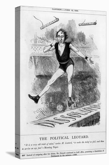Disraeli, Acrobat, Leotard-John Tenniel-Stretched Canvas