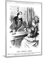 Disraeli, Civil Service-John Tenniel-Mounted Art Print