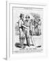 Disraeli, Cricket Innings-John Tenniel-Framed Art Print