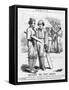 Disraeli, Cricket Innings-John Tenniel-Framed Stretched Canvas