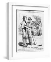 Disraeli, Cricket Innings-John Tenniel-Framed Art Print