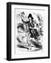 Disraeli, Derby Card-John Tenniel-Framed Art Print