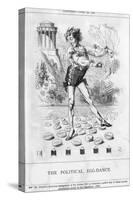 Disraeli, Egg Dance-John Tenniel-Stretched Canvas