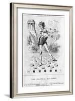 Disraeli, Egg Dance-John Tenniel-Framed Art Print