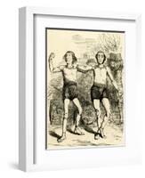 Disraeli, Gladstone 1857-John Tenniel-Framed Art Print