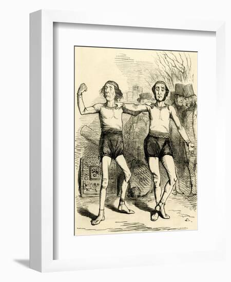 Disraeli, Gladstone 1857-John Tenniel-Framed Art Print