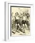 Disraeli, Gladstone 1857-John Tenniel-Framed Art Print