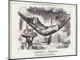 Disraeli, Hammock, Rest-John Tenniel-Mounted Art Print