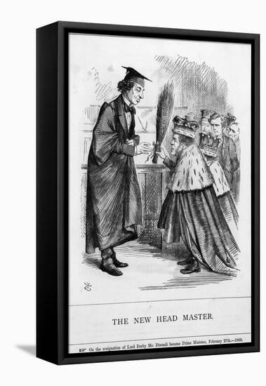 Disraeli, Headmaster-John Tenniel-Framed Stretched Canvas