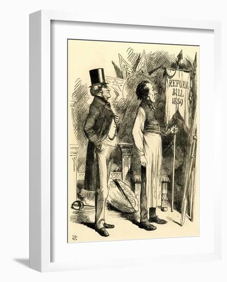 Disraeli, Reform 1866-John Tenniel-Framed Art Print