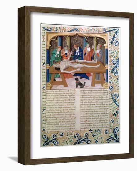 Dissection, Late 15th Century-null-Framed Giclee Print