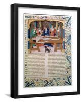 Dissection, Late 15th Century-null-Framed Giclee Print