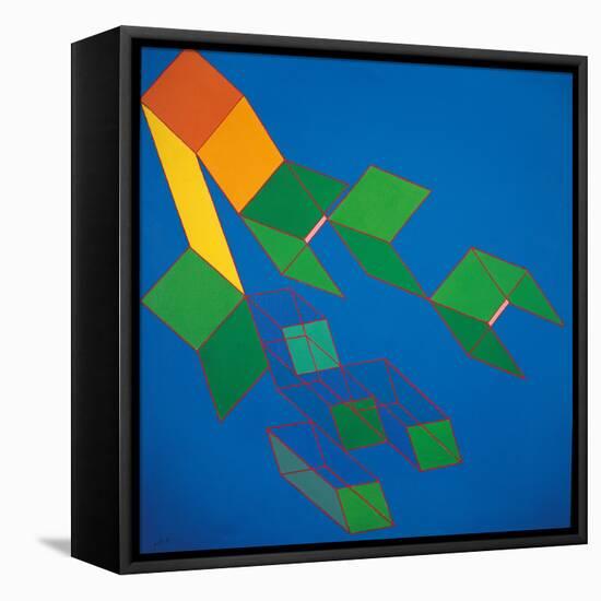 Dissipative Structures-Achille Perilli-Framed Stretched Canvas