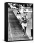 Distance Champion Emil Zatopek as He Set a New 10,000 Meter Record During the Olympic Games-Frank Scherschel-Framed Stretched Canvas