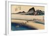 Distant Bank of Oi River, Kanaya, C. 1833-Utagawa Hiroshige-Framed Giclee Print