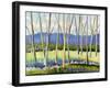 Distant Blue Mountain-Libby Smart-Framed Art Print