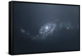 Distant Galaxy Visible from Space Station Sent in Outer Space-Stocktrek Images-Framed Stretched Canvas