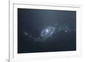 Distant Galaxy Visible from Space Station Sent in Outer Space-Stocktrek Images-Framed Art Print