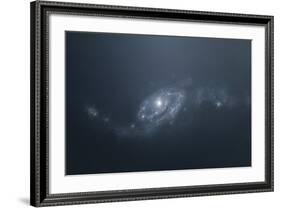 Distant Galaxy Visible from Space Station Sent in Outer Space-Stocktrek Images-Framed Art Print