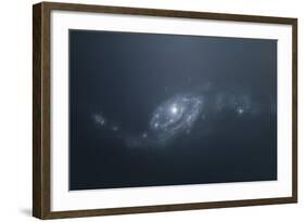 Distant Galaxy Visible from Space Station Sent in Outer Space-Stocktrek Images-Framed Art Print
