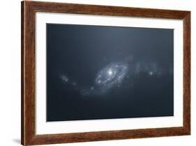 Distant Galaxy Visible from Space Station Sent in Outer Space-Stocktrek Images-Framed Art Print