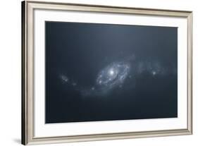 Distant Galaxy Visible from Space Station Sent in Outer Space-Stocktrek Images-Framed Art Print