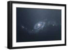 Distant Galaxy Visible from Space Station Sent in Outer Space-Stocktrek Images-Framed Art Print