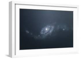 Distant Galaxy Visible from Space Station Sent in Outer Space-Stocktrek Images-Framed Art Print