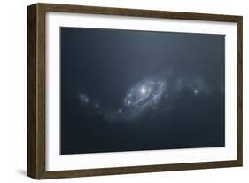 Distant Galaxy Visible from Space Station Sent in Outer Space-Stocktrek Images-Framed Premium Giclee Print