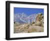Distant Granite Peaks of Mount Whitney (4416M), Sierra Nevada, California, USA-Anthony Waltham-Framed Photographic Print