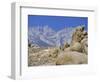 Distant Granite Peaks of Mount Whitney (4416M), Sierra Nevada, California, USA-Anthony Waltham-Framed Photographic Print