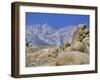 Distant Granite Peaks of Mount Whitney (4416M), Sierra Nevada, California, USA-Anthony Waltham-Framed Photographic Print