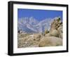 Distant Granite Peaks of Mount Whitney (4416M), Sierra Nevada, California, USA-Anthony Waltham-Framed Photographic Print