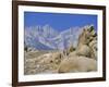 Distant Granite Peaks of Mount Whitney (4416M), Sierra Nevada, California, USA-Anthony Waltham-Framed Photographic Print