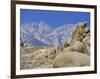 Distant Granite Peaks of Mount Whitney (4416M), Sierra Nevada, California, USA-Anthony Waltham-Framed Photographic Print