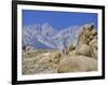 Distant Granite Peaks of Mount Whitney (4416M), Sierra Nevada, California, USA-Anthony Waltham-Framed Photographic Print