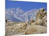 Distant Granite Peaks of Mount Whitney (4416M), Sierra Nevada, California, USA-Anthony Waltham-Mounted Photographic Print