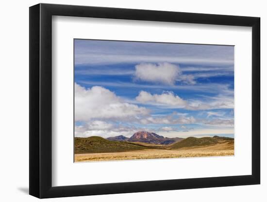 Distant mountain and clouds at high elevation, Antisana Ecological Reserve, Ecuador.-Adam Jones-Framed Photographic Print