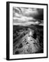 Distant of Artist Georgia O'Keeffe Taking Her Evening Walk at Ghost Ranch-John Loengard-Framed Premium Photographic Print