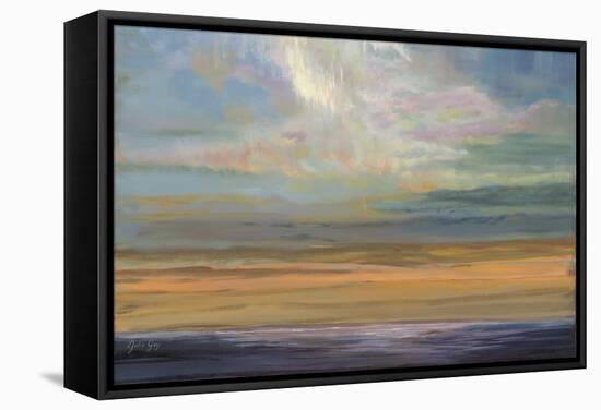 Distant Orange Light-Julie Joy-Framed Stretched Canvas