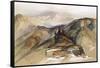 Distant Peaks, 1873-Thomas Moran-Framed Stretched Canvas