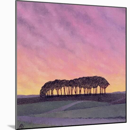 Distant Pines-Ann Brain-Mounted Giclee Print