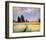 Distant Poplars-Claude Monet-Framed Giclee Print