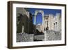 Distant Roman Capitol of Dougga Seen Through an Arch, 2nd Century-CM Dixon-Framed Photographic Print