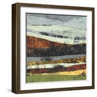 Distant Storm-Linda Nickell-Framed Art Print