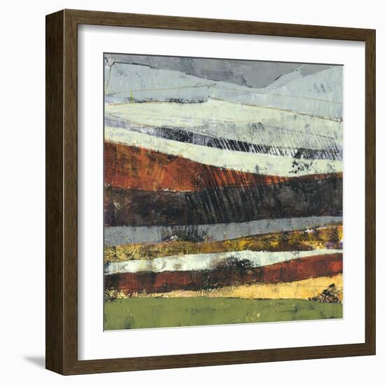 Distant Storm-Linda Nickell-Framed Art Print