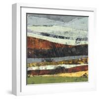 Distant Storm-Linda Nickell-Framed Art Print