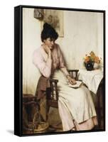 Distant Thoughts-Walter Langley-Framed Stretched Canvas