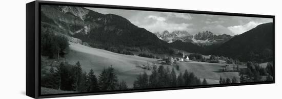 Distant View of a Church, St. Magdelena Church, Italy-null-Framed Stretched Canvas