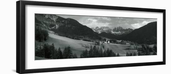 Distant View of a Church, St. Magdelena Church, Italy-null-Framed Photographic Print